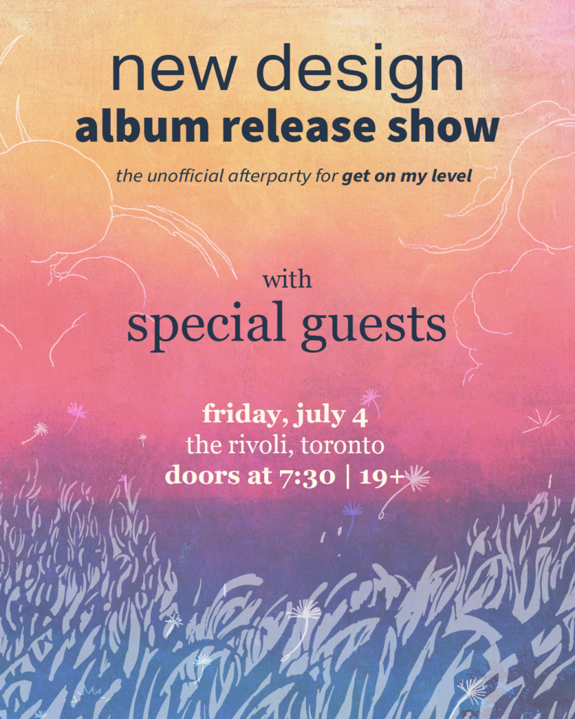 New Design Album Release Show